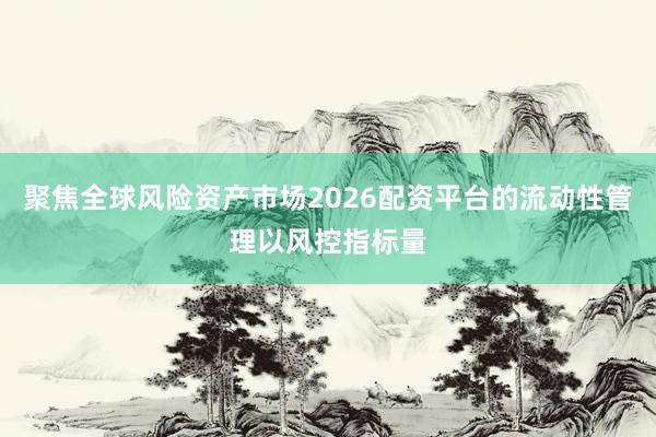 聚焦全球风险资产市场2026配资平台的流动性管理以风控指标量