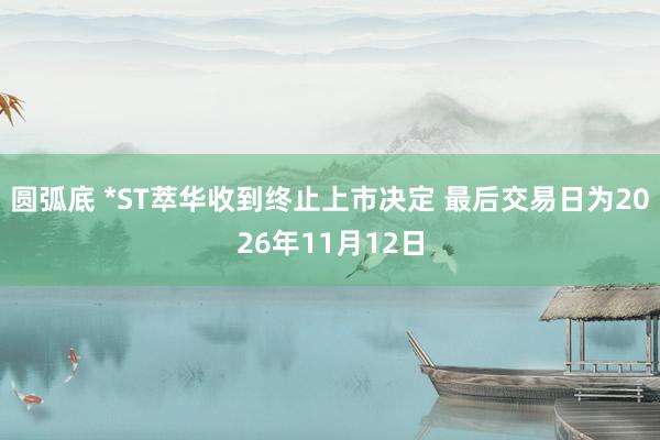圆弧底 *ST萃华收到终止上市决定 最后交易日为2026年11月12日